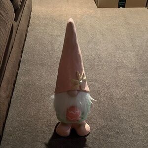 Charming Pink Gnome with White Beard - Easter 🐣